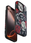 BFS  iPhone 15 Pro Flower Series Magsafe Kapak - Siyah