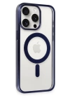 BFS  iPhone 15 Pro Kılıf Erozi Magsafe Kapak - Lacivert