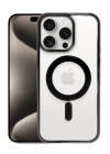 BFS  iPhone 15 Pro Kılıf Erozi Magsafe Kapak - Siyah