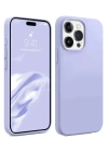 BFS  iPhone 15 Pro Kılıf First Silikon - Lila