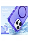 BFS  iPhone 15 Pro Kılıf Glow Magsafe Kapak - Turuncu