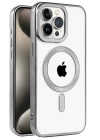 BFS  iPhone 15 Pro Kılıf Kronos Magsafe Kapak - Titanyum Gri