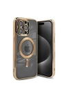 BFS  iPhone 15 Pro Kılıf Kross Magneticsafe Kapak - Gold