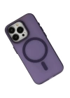 BFS  iPhone 15 Pro Kılıf Lodos Magneticsafe Mat Kapak - Mor