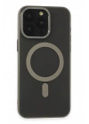 BFS  iPhone 15 Pro Kılıf Lodos Magneticsafe Mat Kapak - Titan Gri