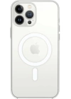 BFS  iPhone 15 Pro Kılıf Magneticsafe Şeffaf Silikon - Şeffaf