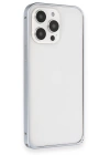 BFS  iPhone 15 Pro Kılıf Metal Bumper Magneticsafe Kapak - Gri