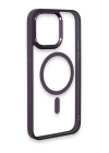 BFS  iPhone 15 Pro Kılıf Room Magneticsafe Silikon - Derin Mor