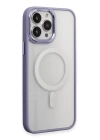 BFS  iPhone 15 Pro Kılıf Room Magneticsafe Silikon - Lila