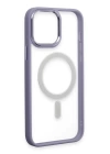 BFS  iPhone 15 Pro Kılıf Room Magneticsafe Silikon - Lila