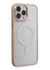 BFS  iPhone 15 Pro Kılıf Room Magneticsafe Silikon - Pudra