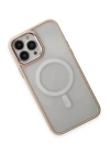 BFS  iPhone 15 Pro Kılıf Room Magneticsafe Silikon - Pudra