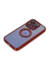BFS  iPhone 15 Pro Kılıf Slot Silikon - Kırmızı