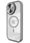 BFS iPhone 15 Pro Kılıf Teleskop Lens Magsafe Silikon Kapak - Titan Gri