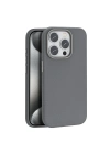 BFS  iPhone 15 Pro Kılıf Wonder Deri Magsafe Kapak - Titan Gri