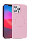 BFS  iPhone 15 Pro Max Broş Magsafe Kapak - Pembe