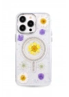 BFS  iPhone 15 Pro Max Flower Magsafe Kapak - Sarı