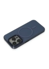 BFS  iPhone 15 Pro Max Kılıf Anka PC Magneticsafe Sert Metal Kapak - Lacivert