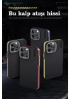 BFS  iPhone 15 Pro Max Kılıf Aramid 600D Kevlar Karbon Fiber Magsafe Kapak - Lacivert