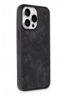 BFS  iPhone 15 Pro Max Kılıf Aras Deri Kapak - Siyah
