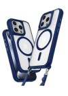 BFS  iPhone 15 Pro Max Kılıf Enka Magsafe Silikon Kılıf - Lacivert
