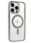 BFS  iPhone 15 Pro Max Kılıf Erozi Magsafe Kapak - Gümüş