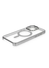 BFS  iPhone 15 Pro Max Kılıf Erozi Magsafe Kapak - Gümüş