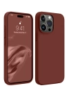 BFS  iPhone 15 Pro Max Kılıf First Silikon - Bordo