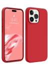 BFS  iPhone 15 Pro Max Kılıf First Silikon - Kırmızı