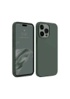 BFS  iPhone 15 Pro Max Kılıf First Silikon - Koyu Yeşil
