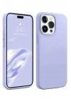 BFS  iPhone 15 Pro Max Kılıf First Silikon - Lila