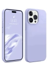 BFS  iPhone 15 Pro Max Kılıf First Silikon - Lila