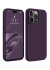 BFS  iPhone 15 Pro Max Kılıf First Silikon - Mürdüm