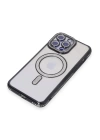 BFS  iPhone 15 Pro Max Kılıf Joke Simli Magneticsafe Kılıf - Siyah
