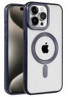 BFS  iPhone 15 Pro Max Kılıf Kronos Magsafe Kapak - Lacivert
