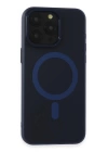 BFS  iPhone 15 Pro Max Kılıf Lodos Magneticsafe Mat Kapak - Mavi
