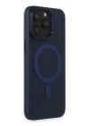 BFS  iPhone 15 Pro Max Kılıf Lodos Magneticsafe Mat Kapak - Mavi