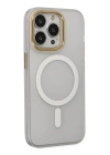 BFS  iPhone 15 Pro Max Kılıf Lodos Magneticsafe Mat Kapak - Şeffaf