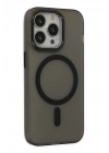 BFS  iPhone 15 Pro Max Kılıf Lodos Magneticsafe Mat Kapak - Siyah