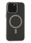 BFS  iPhone 15 Pro Max Kılıf Lodos Magneticsafe Mat Kapak - Titan Gri
