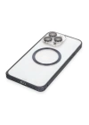 BFS  iPhone 15 Pro Max Kılıf Metal Bumper Magneticsafe Kapak - Lacivert