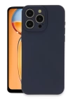 BFS  iPhone 15 Pro Max Kılıf Nano içi Kadife Silikon - Lacivert