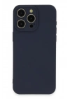 BFS  iPhone 15 Pro Max Kılıf Nano içi Kadife Silikon - Lacivert