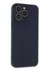 BFS  iPhone 15 Pro Max Kılıf Nano içi Kadife Silikon - Lacivert