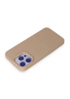 BFS  iPhone 15 Pro Max Kılıf Nano içi Kadife Silikon - Pudra