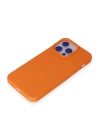 BFS  iPhone 15 Pro Max Kılıf Nano içi Kadife Silikon - Turuncu