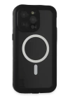 BFS  iPhone 15 Pro Max Kılıf Red Pepper Magneticsafe Su Geçirmez Kılıf - Siyah-Gri