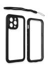 BFS  iPhone 15 Pro Max Kılıf Red Pepper Magneticsafe Su Geçirmez Kılıf - Siyah-Gri