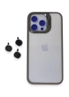 BFS  iPhone 15 Pro Max Kılıf Roblox Lens Standlı Kapak - Titan Gri