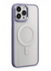 BFS  iPhone 15 Pro Max Kılıf Room Magneticsafe Silikon - Lila